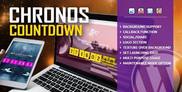 Chronos CountDown - 响应式翻转倒计时插件