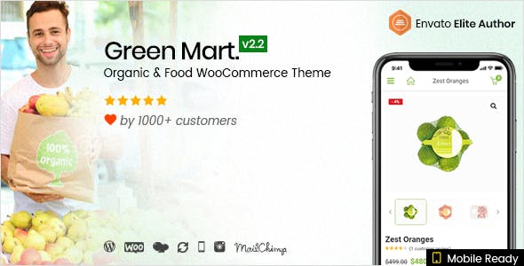 GreenMart – 有机食品在线商店WooCommerce主题