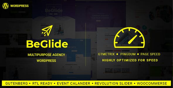  BeGlide - WordPress template for enterprise business consultant