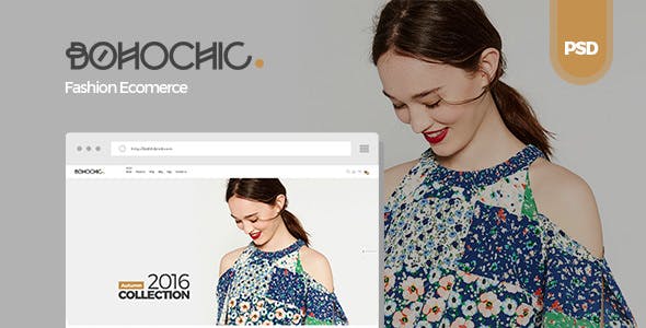 Bohochic - 电子商务商店PSD模板