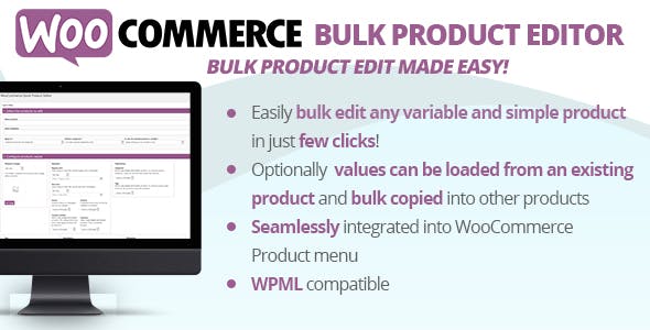 WooCommerce Bulk Product Editor 产品编辑插件