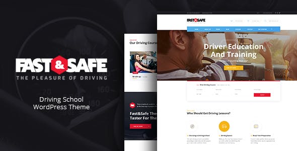 Fast & Safe | Driving School WordPress Theme