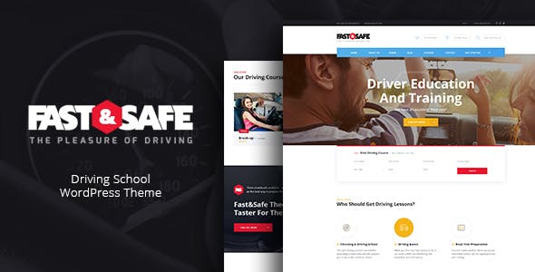 Fast & Safe - 驾校机动车培训WordPress主题