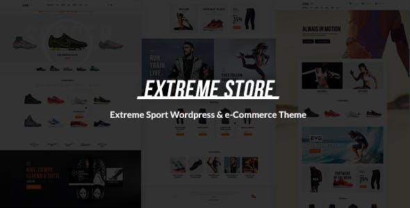 Extreme - Sports Clothing & Equipment Store WordPress Theme