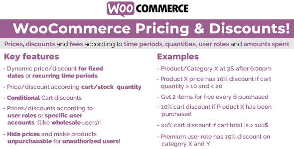 WooCommerce Pricing & Discounts! 商品折扣插件