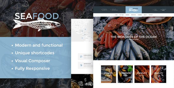  Seafood - Creative Food Restaurant WordPress Theme