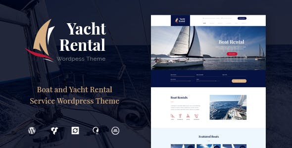 Yacht and Boat Rental Service - WordPress Theme