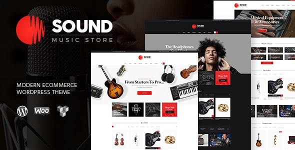 Sound - 乐器在线商店WordPress主题