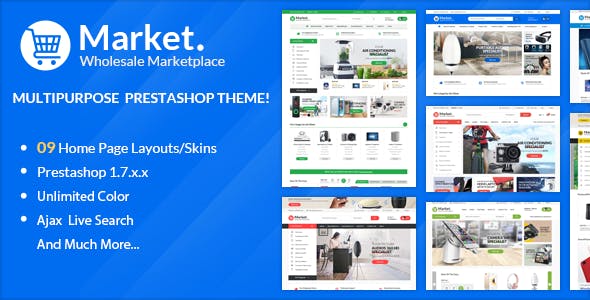 Themes Market 响应式电商超市 Prestashop 1.7 主题