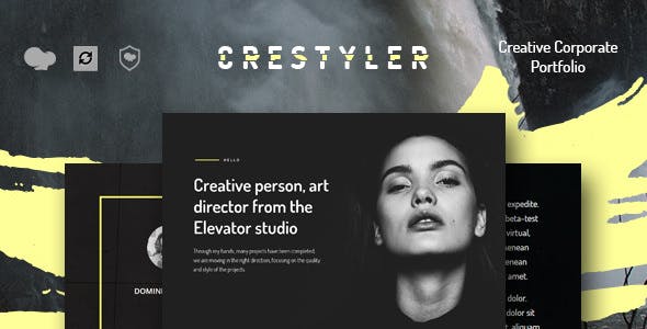 Crestyler - 创意作品展示WordPress主题