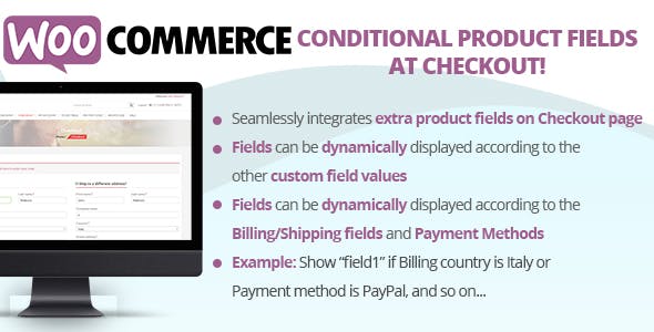 Conditional Product Fields at Checkout