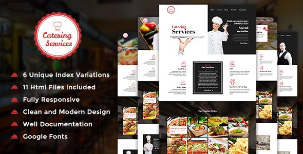 Catering - 厨师美食餐厅HTML模板