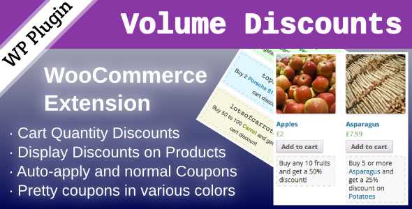 WooCommerce Volume Discount Coupons  批量优惠券插件