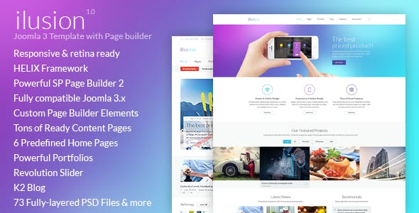 Ilusion - 多功能Joomla 3模板