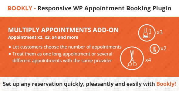 Bookly Multiply Appointments (Add-on) 多次预约插件