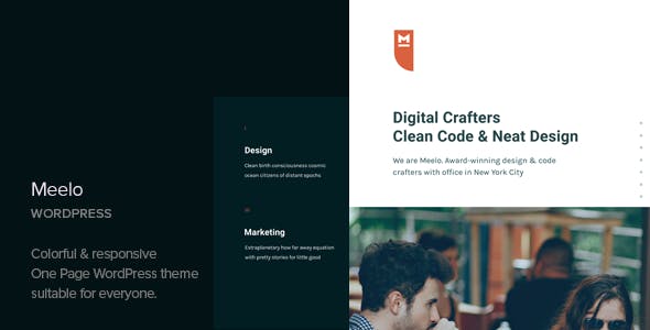 Meelo - Corporate One Page WordPress Theme