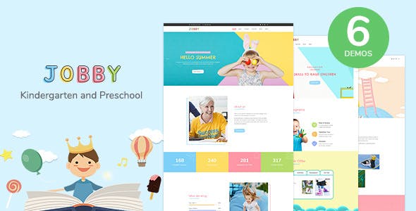 Jobby - 日间护理幼儿园HTML5模板
