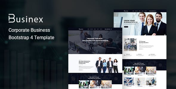 Businex - 企业公司Bootstrap4模板