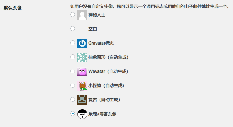 代码实现WordPress自定义默认头像