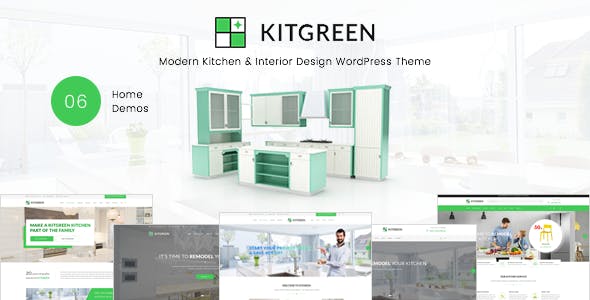 KitGreen - 室内厨房设计网站WordPress主题