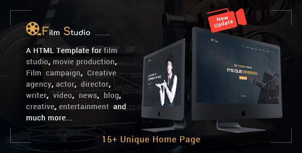 Film Studio - 电影影视制作HTML模板