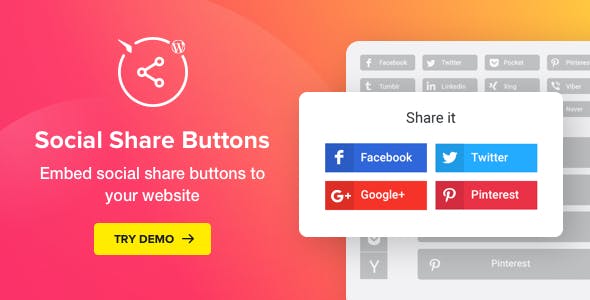 Social Media Share Buttons 社交媒体分享按钮插件