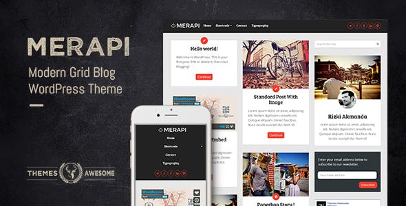Merapi - 现代瀑布流博客WordPress主题