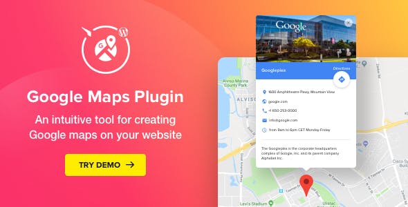 WP Google Maps - Google 谷歌地图插件