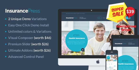  Insurance Press - insurance agency WordPress theme