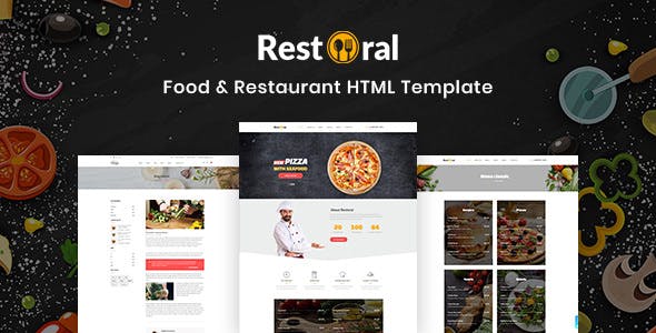 Restoral - 食品餐厅Bootstrap 4模板