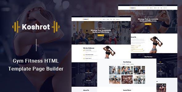Koshrot - 体育健身HTML模板
