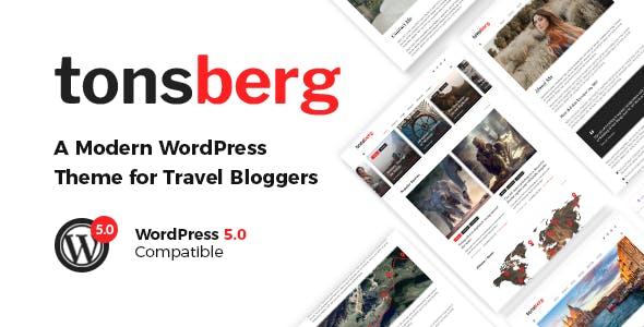 Tonsberg - 旅行博客现代WordPress主题