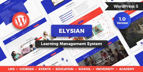 Elysian - WordPress School Theme + LMS