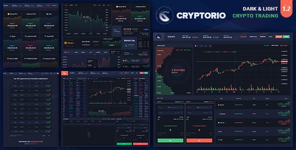 Cryptorio -  加密货币交易管理面板HTML模板