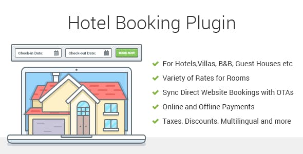 Hotel Booking - 酒店房产租赁预约约定WordPress插件