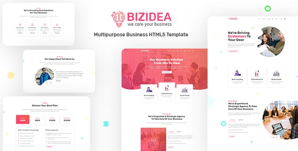 Bizidea - 多功能商务HTML5模板