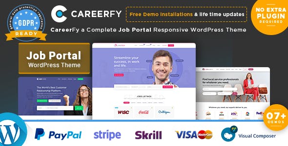 Careerfy - 招聘求职人才市场网站WordPress主题