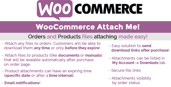 WooCommerce Attach Me!  订单附加文件插件