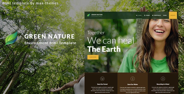 Green Nature - 环境保护HTML模板