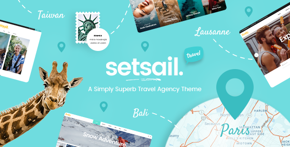 SetSail - 旅游景点网站模板WordPress主题