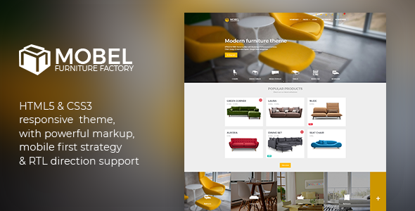 Mobel - 家具装饰用品HTML模板