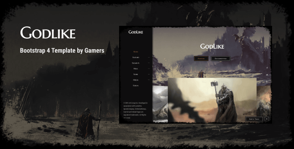 Godlike - 游戏电玩HTML模板