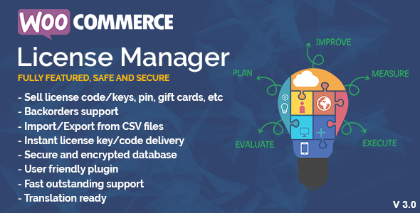 WooCommerce License Manager 销售许可证插件