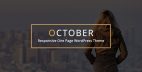 October - 响应式单页WordPress主题