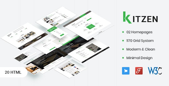 Kitzen - 现代厨房HTML模板