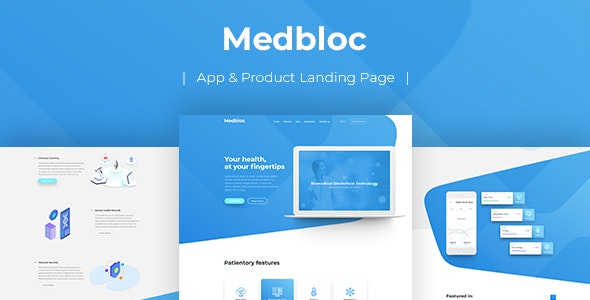 Medbloc - PSD 着陆页模板