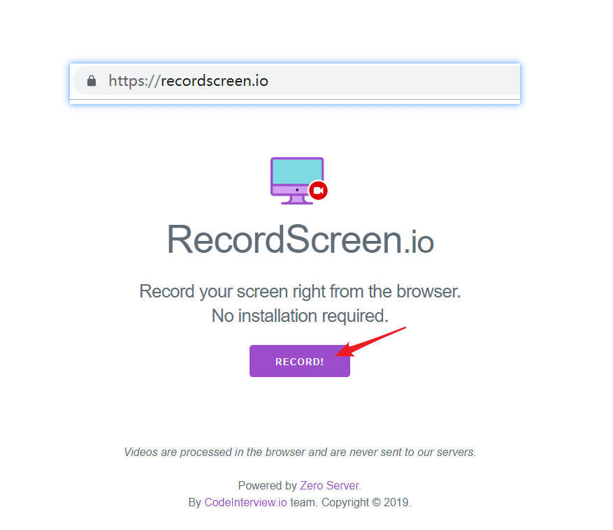RecordScreen – 无需安装在线录制屏幕
