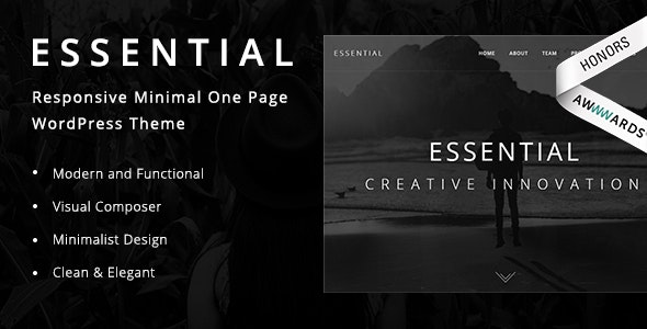 Essential - Responsive Minimal WordPress Theme