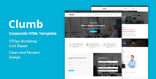 Clumb - 企业公司HTML模板