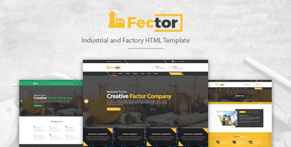 Fector - 工厂工业企业HTML模板